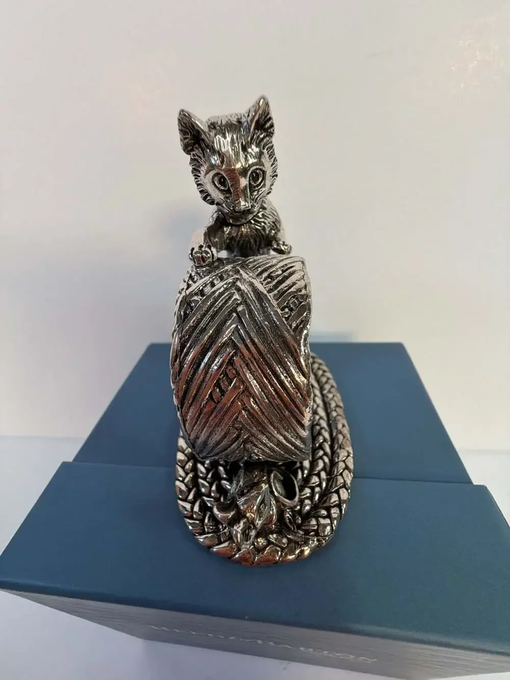 Reed & Barton Silverplate 1824 Collection Cat & Mouse Napkin‎ Ring #1823- Box